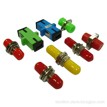 ST, SC, FC, LC, MTRJ, and MU style fiber optic adapters
